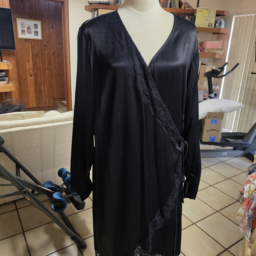 Anthropologie Black Lace Dress